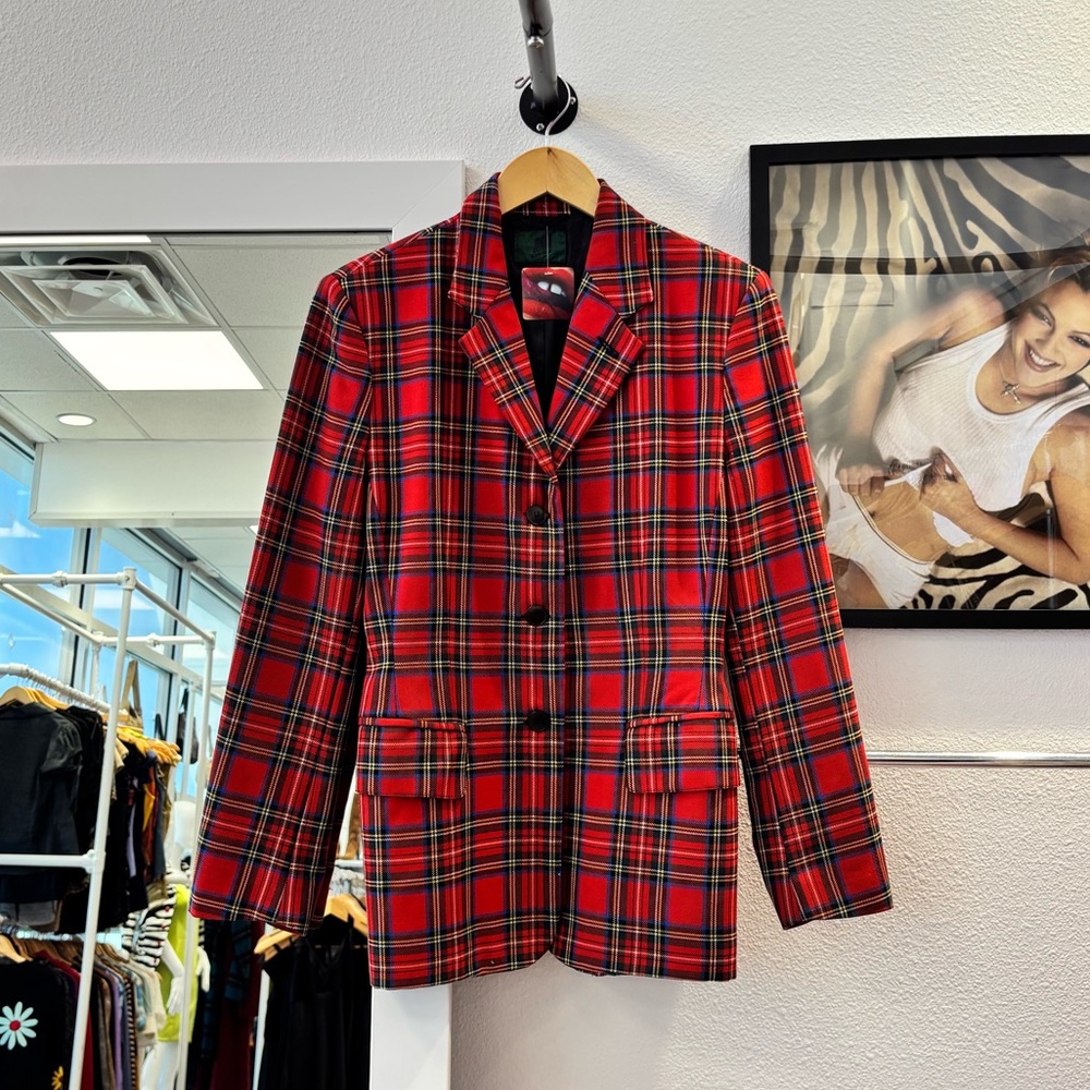 Jean Paul Gaultier Tartan Plaid Blazer